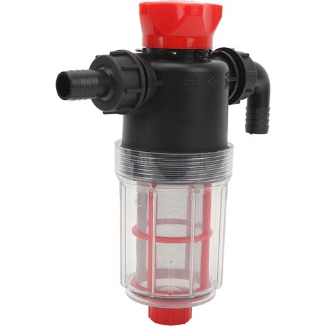 Filtre de pompe à eau avec tamis inox 60 mesh, débit élevé, transparent, raccord 19mm (G3/4) (1/5)