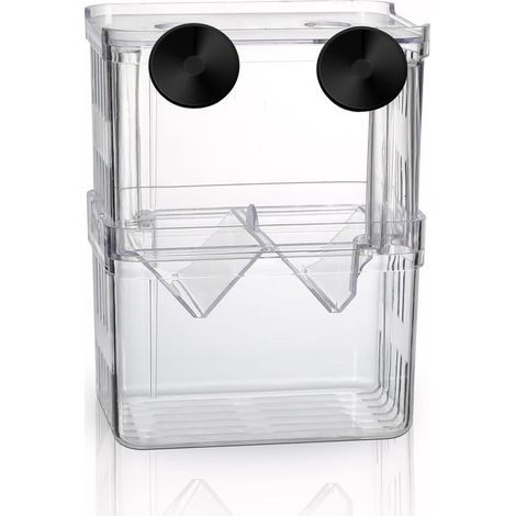 Boîte d'élevage pour Aquarium, Boîte d'isolation pour Aquarium avec Compartiment Isolant, Accessoires pour Petits Poissons, crevettes, Poissons-Clowns, guppys (1/5)