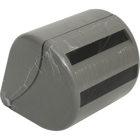 portarotolo carta supporto chiuso bagno toilette da muro grigio tortora prodotto interamente in Italia con kit fissaggio (1/4)