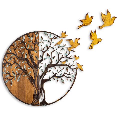 Decorazione da parete in legno Accessory Multicolore (1/5)