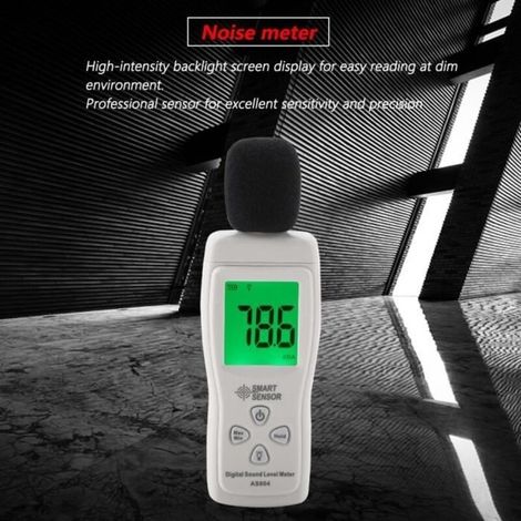 Professionelles digitales Schallpegelmessgerät 30–130 dB – Dezibelmessung – LCD-Bildschirm
