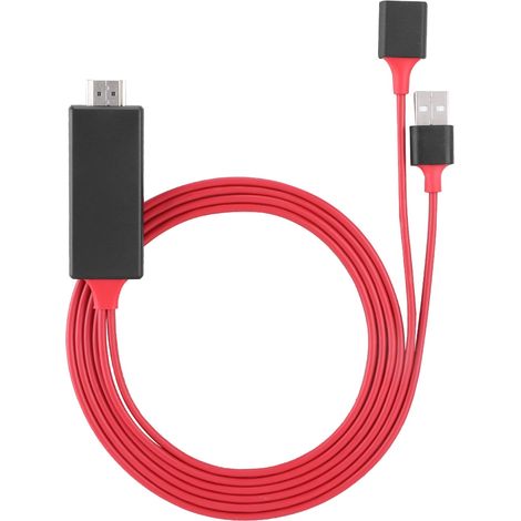 1 Câble Lightning, adaptateur HDMI, vidéo 1080p, compatible iPhone iPad (1/5)