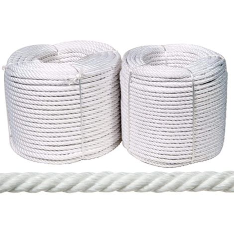 Cuerda de nylon mate Rombull Ronets Blanco12mm 100m Blanco (1/4)