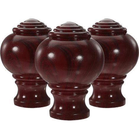 Lot de 3 embouts de tringle à rideaux romains chics et élégants.-10.00X7.00X7.00CM (1/3)