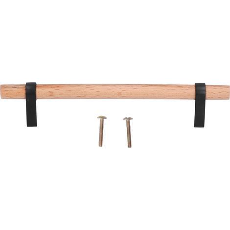GARRYFIZH Poignée de garde-robe à tiroirs moderne et Simple, quincaillerie de porte en pin noir pour la maison et le salon, 128 trous