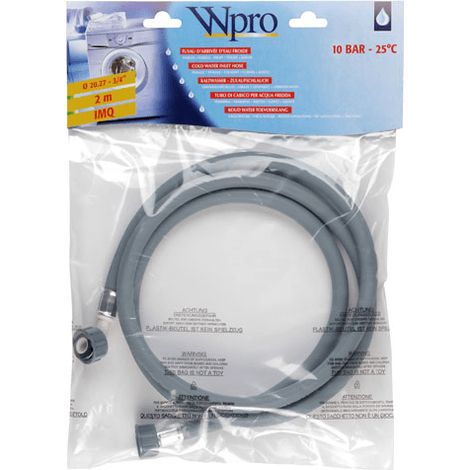TUYAU D ALIMENTATION EAU FROIDE 2.0 pour LAVE LINGE W-PRO -...