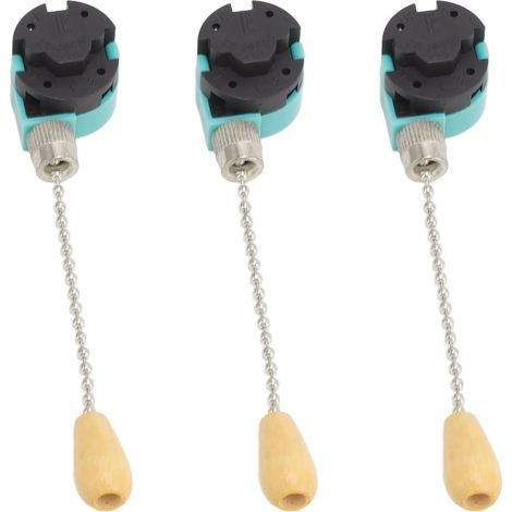 CCYKXA  3pcs(Chrome) Interrupteur à Chaîne de Traction, Interrupteur de Lumière de Ventilateur de Plafond 3 Vitesses 4 Fils pour Plafonnier Ventilateur Lampe Applique Murale