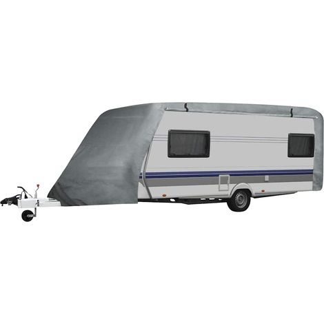 Housse de caravane taille M en polypropylène grise 610 x 230 x 220 cm - PANGIVO (1/5)