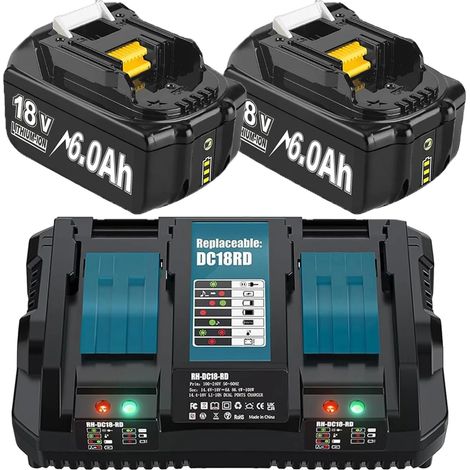 Rechargeable, capacité de 6000mAh, tension de 18V (1/2)