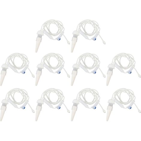 Paquete de 10 estacas de riego automáticas con válvula reguladora de caudal lento. (1/5)