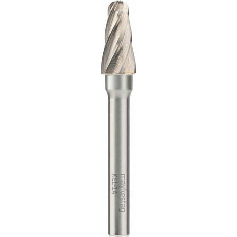 Fraise Rotative HM Tige Cylindrique Forme Bout Arrondi - Aluminium D. 10 x Lt. 65 x Lu. 20 x Q. 6 mm - Diamwood