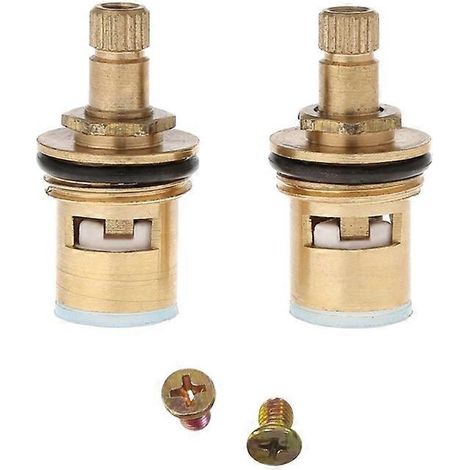 Cartouche de robinet 1/2" 20 dents, remplacement pour robinets, cartouche en laiton et céramique