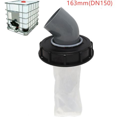 royaluxe - Couvercle de Réservoir IBC avec Filtre en Nylon Lavable pour Réservoir d'eau de Pluie IBC 1000 litres,Filtre À Couvercle IBC Accessoires de Réservoir IBC,Filtre à Eau de Pluie en Nylon(noir (1/3)