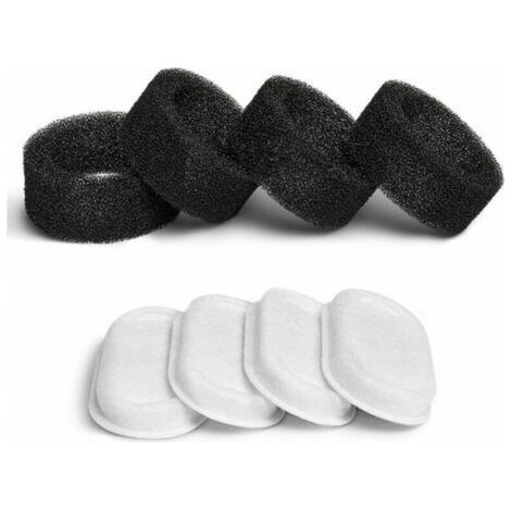 Cat fountain filter, 4 filters + 4 sponges, cat fountain filter with resin and activated carbon (1/4)