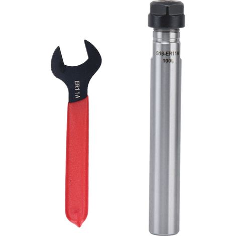 Mandrin de serrage ER11 pour tige droite, tige de prolongation de pince ER11, accessoire de tournage et fraisage CNC, longueur 100mm C16-ER11A-100L (1/5)