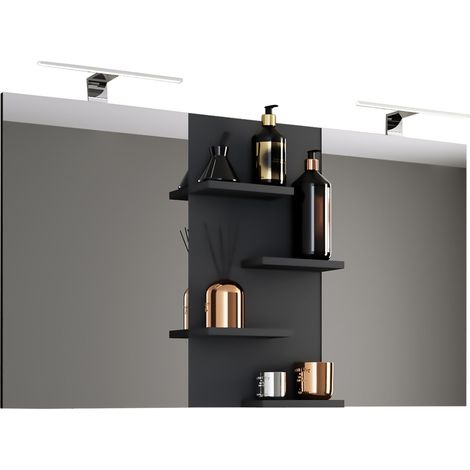 Ampio specchio specchio bagno Budasi storage 59x112x12 - VCM