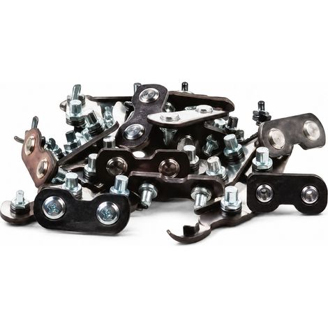 KIT 20 UNIONES CON REMACHE CADENA 1/4 Pulgadas 1,3 mm TITANIO