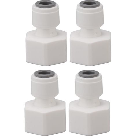 Adaptateur robinet fût bière 4 pièces, DN65, plastique, raccord machine à pression, connecteur tirage pression pour baril, compatible pompe à bière. (1/5)