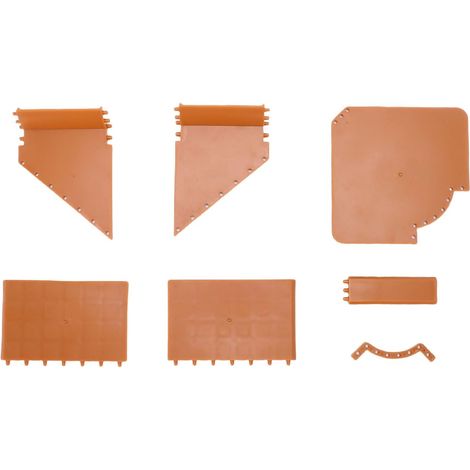 Coin de Grotte de Tunnel Souterrain de Crabe ermite, Jouet d'escalade de cachette de Crabe ermite en ABS pour Accessoires de décoration de réservoir d'escalade (1/5)