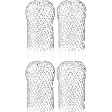 4 Stück Aluminium-Dachrinnenfilter, flexible und langlebige Dachrinnenfilter für Zuhause, Fallrohre gegen Blätter MUMU (1/4)