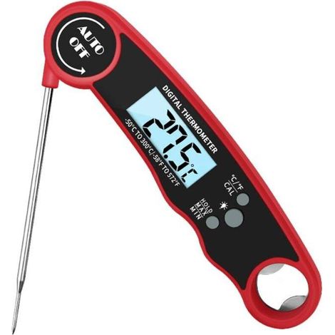 Meat Thermometer, Digital Meat Thermometer, Food Thermometer for Kitchen and Outdoors, for Cooking, Grilling, Turkey, Candy, Liquids, Beef. (1/5)
