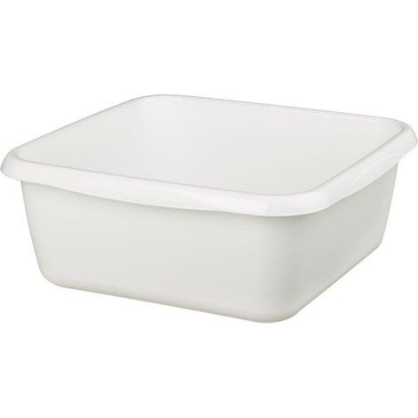 Bol de cocina cuadrado Molly de 7 l color crema, 1 unidad.