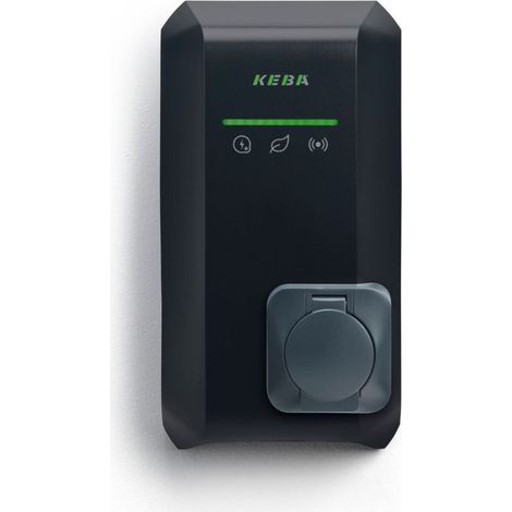 Keba Wallbox P40 PRO, 22kW, 3phasig, Socket, Schwarz