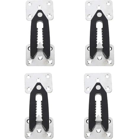 Connecteurs modulaires argentés pour canapé, compatibles avec les fixations pour meubles, lot de 4, accessoires de canapé faciles à installer. (1/5)