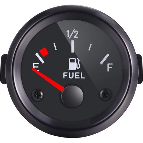 Indicatore del livello di carburante, contatore 52mm con E-1/2-F, puntatore 12V universale per auto, SUV, barche, yacht, camion e camper (1/3)