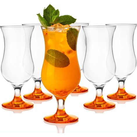 Cocktail Set De 6 À Cocktail 420Ml Verre À Cocktail Gin Eau Orange (1/5)