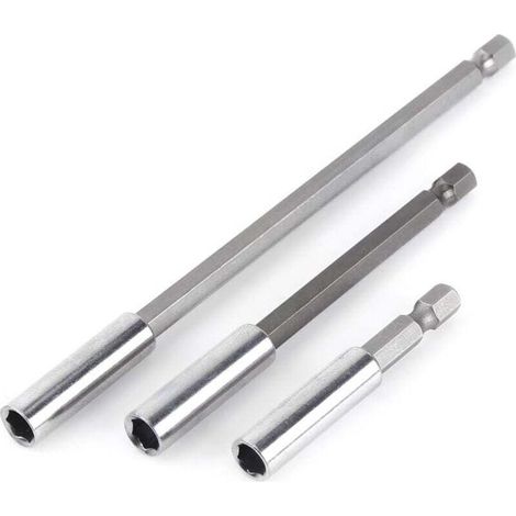 3-teiliges magnetisches 1/4"-Sechskant-Schraubendreher-Bit-Verlängerungsset 75 mm, 100 mm, 150 mm - Crezuo