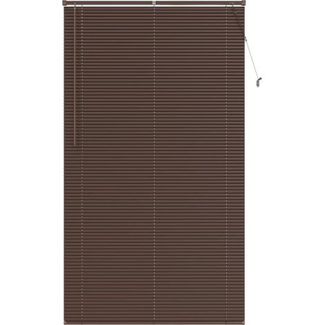 Maison Exclusive - Tenda Veneziana Marrone Scuro con Motivo 213 x 110 cm 25 mm PVC