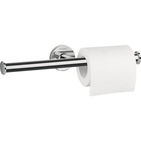 Hansgrohe Logis Bathroom Double Toilet Roll Holder Wall Mounted Chrome Modern (1/4)