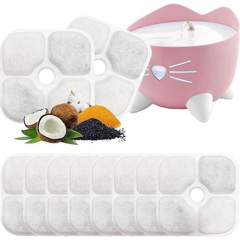 10 Filter Pixi Katzenbrunnenfilter, kompatibel mit dem Catit Pixi 43717 Dreischichtsystem (1/5)