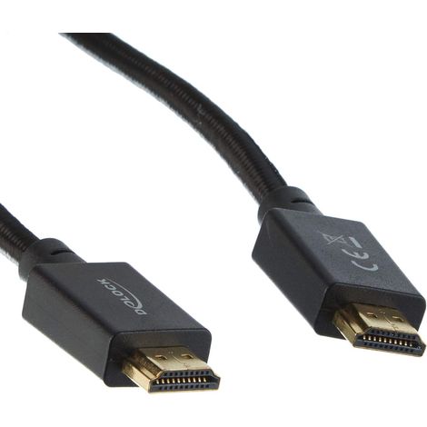 Câble HDMI - DELOCK - 85387 - 1 m - HDMI Type A Mâle - 48 Gbit/s - Noir