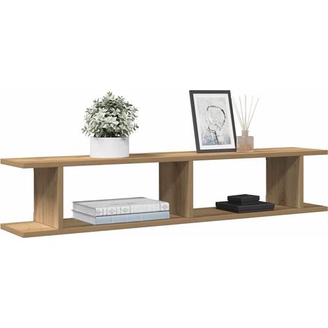 Wandregale 2 Stk. Artisan-Eiche 105x18x20 cm Holzwerkstoff