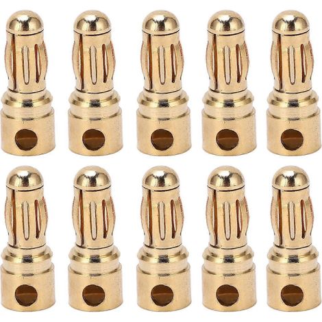 10 Stück Bananenstecker, gute Übertragungsleistung, CNC-Technologie, hohe Genauigkeit, DIY-Bananenstecker-Verbindung (1/4)