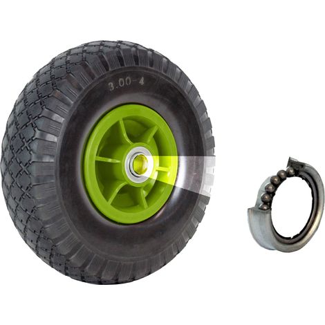 Sackkarrenrad 260 x 85 mm 3.00-4 Bollerwagenrad, Luftrad, Ersatzrad, 4PR versetzt (1/5)