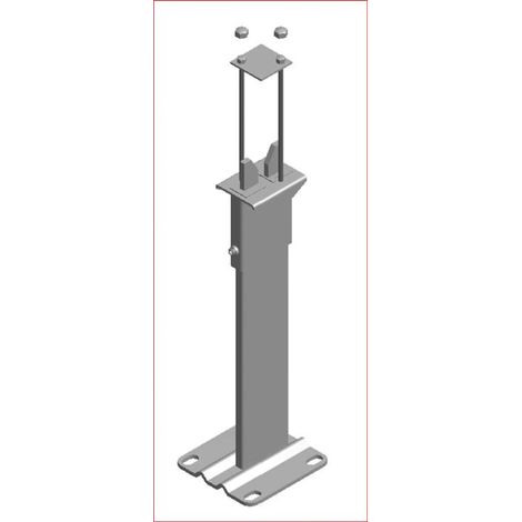 Kermi Console de pied AK3, Convecteur, H = 300mm, RAL9016 SG, ZB03620001