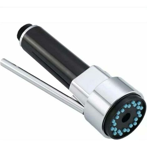 Carivent Küchenarmatur mit Ausziehbrause – Ausziehbare Küchenspülenbrause – Ersatz-Ausziehbrause für Mischbatterien – Ausziehbare Brause – Chrom – G1/2-Crezuo