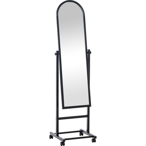 Miroir polyvalent et ergonomique avec des roues complètes et des roues disponibles différentes couleurs colore : NOIR (1/6)