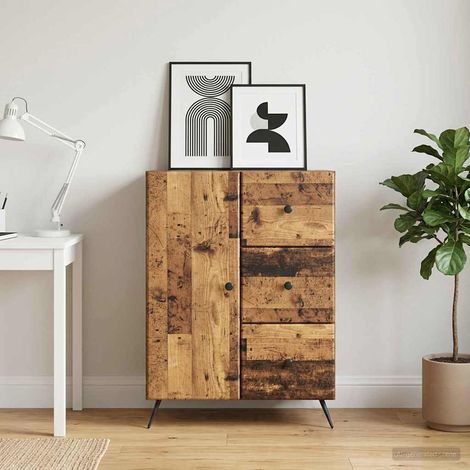 vidaXL Credenza Legno antico 66 x 34,5 x 90 cm Legno ingegnerizzato (1/5)
