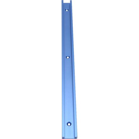 Jig de guidage en alliage d'aluminium pour défonceuse, rainure en T pour travail du bois, bleu (1/5)