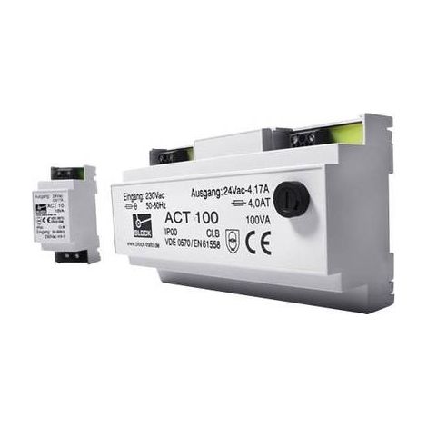 Block ACT 10 Trasformatore di sicurezza 1 x 230 V/AC 1 x 24 V/AC 10 VA 0.416 A (1/2)