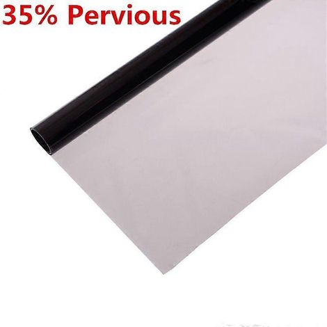 Film pour vitres de voiture 300x50cm, pare-brise, protection solaire, rétroviseurs latéraux, isolation, protection UV, autocollant perméable à 35% (1/5)