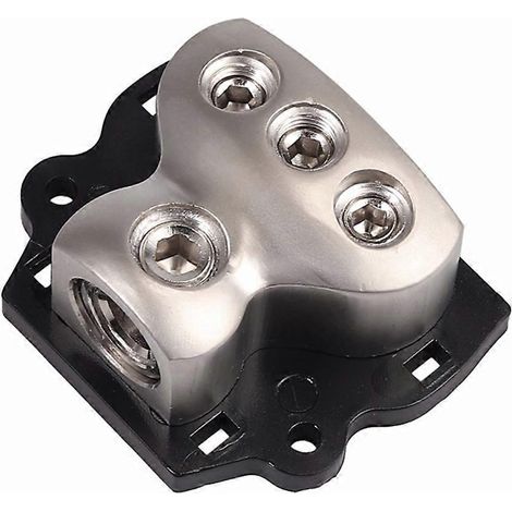3-Wege-Stromverteilerblock 1x0 Gauge Eingang 3x4 Gauge Ausgang Strom-- (1/5)