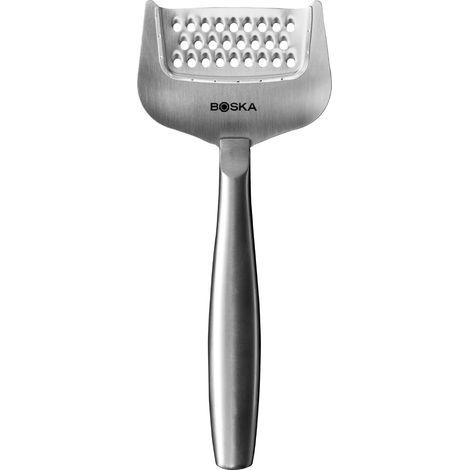 - Grattugia per formaggio - Acciaio inossidabile - Multifunzionale per formaggi e verdure - Design ergonomico - Argento - 18x7,4x2 cm (1/5)