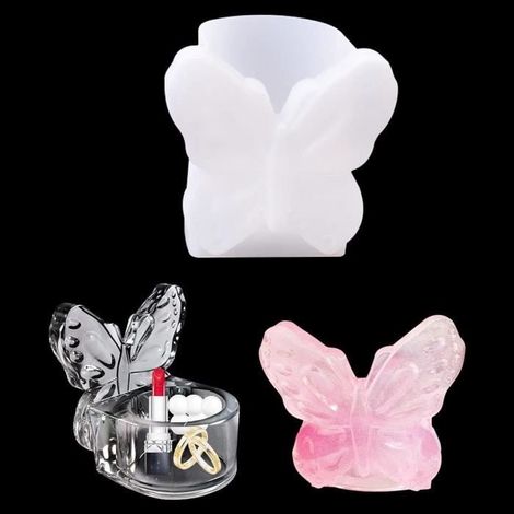 Moule en Silicone - Non spécifié - Boîte Papillon - Translucide - 4,4x6,2x8,4 cm - 55g (1/4)