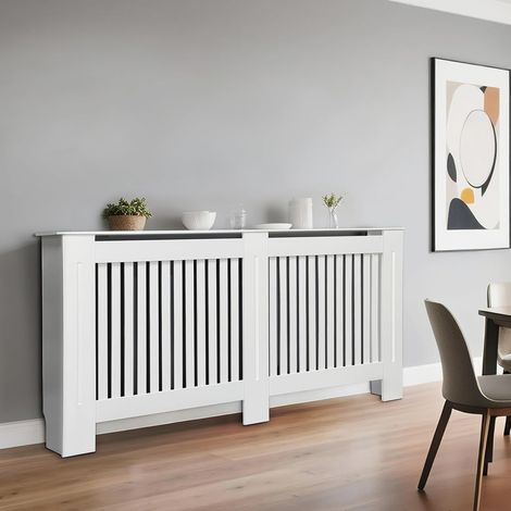 Copritermosifone Legno Bianco MDF 145Lx17Px100A Dimensioni interne