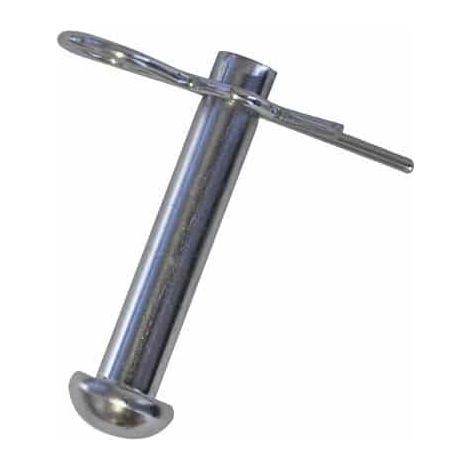 Axe d'attelage 12,7mm x 55mm – Adaptable pour tronçonneuses TURFMASTER – Conçu pour accessoires autoportés – Longueur 75mm (1/2)